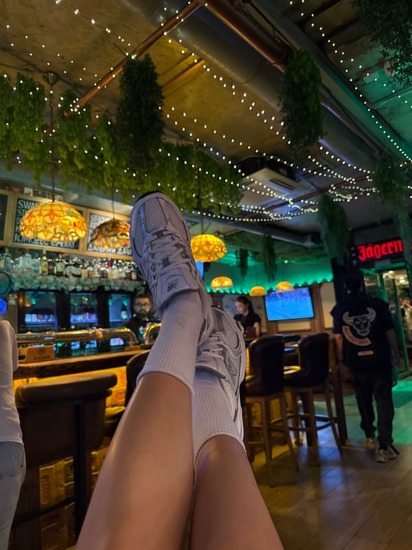 Indoor bar scene documented in Kazan, Russia