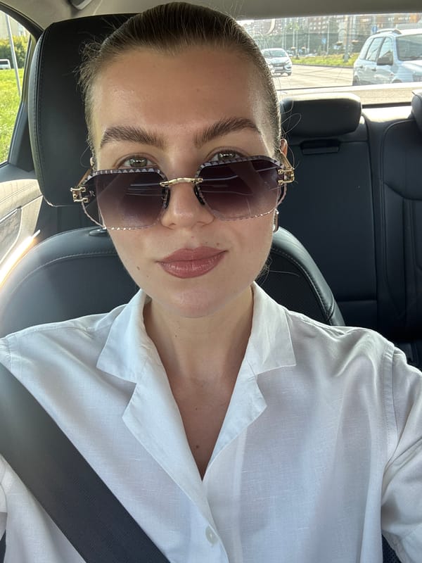 Hot day, moving car, road trip vibes somewhere in Russia