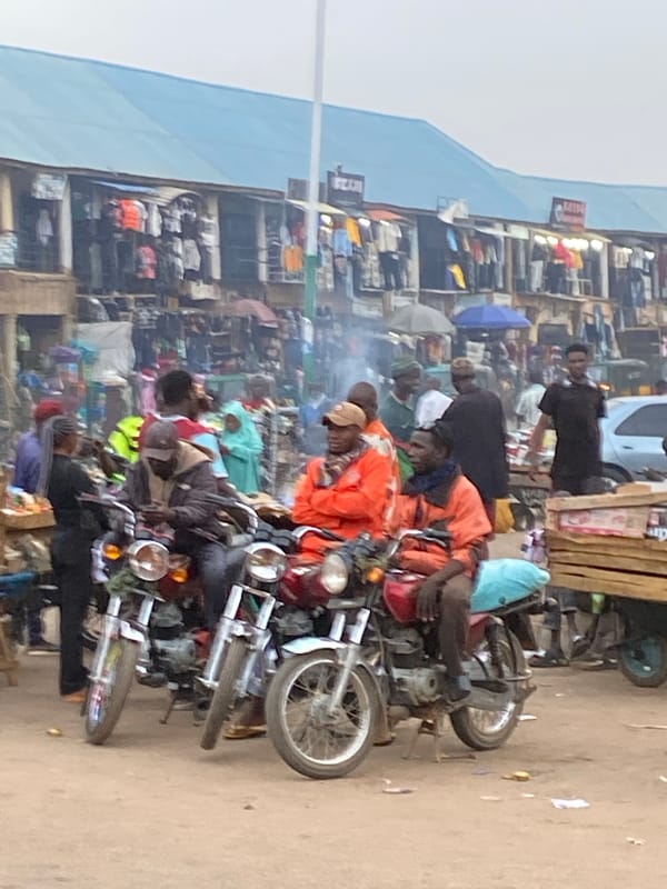 Daily market life documented in Bukuru, Nigeria street scenes