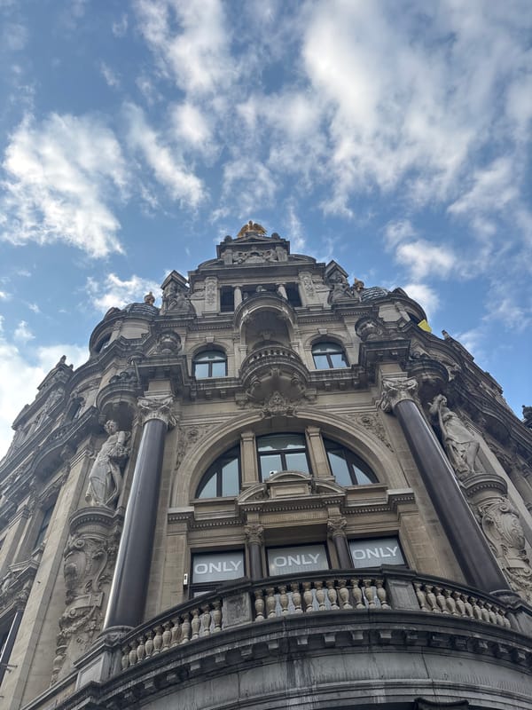 Architectural photography session captured in downtown Antwerp