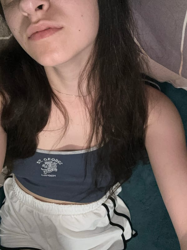 Casual bedroom selfie session in Postoyata, Ukraine