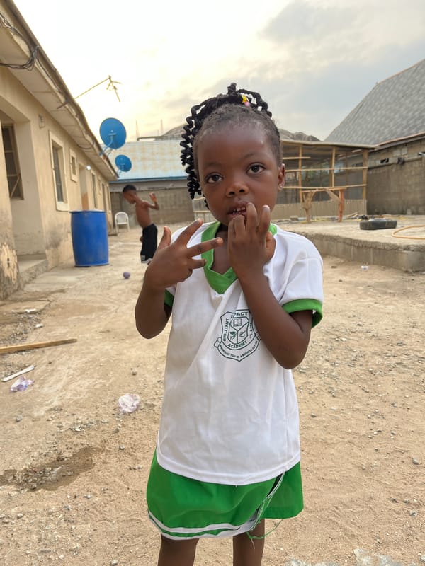 Children observed at home and school in Madalla, Nigeria