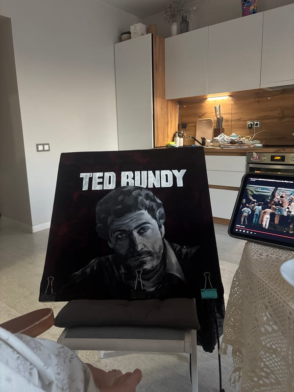 Ted Bundy painting spotted in Krasnoyarsk home