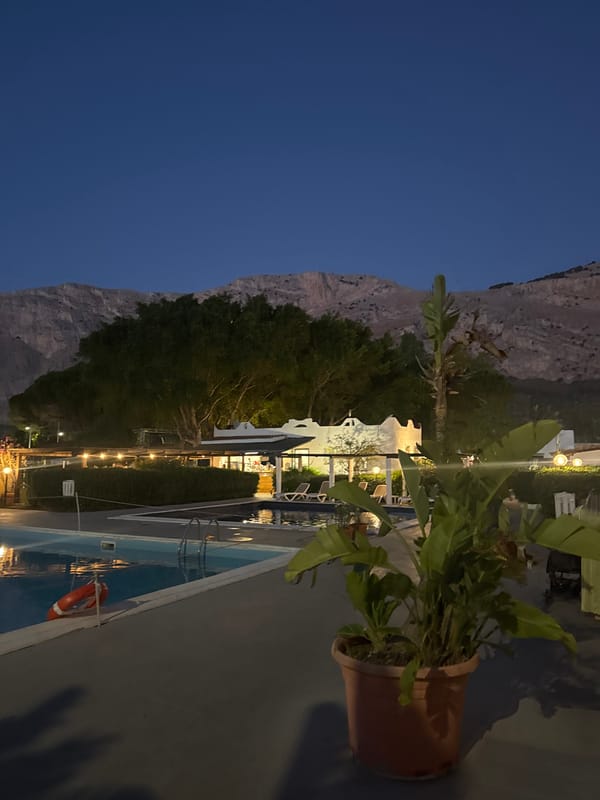 Evening entertainment and resort life at Saracen Sands, Sicily