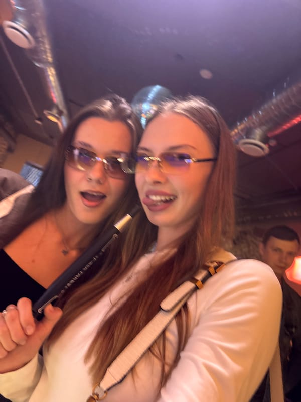 Evening out at a lounge bar in Perm, Russia