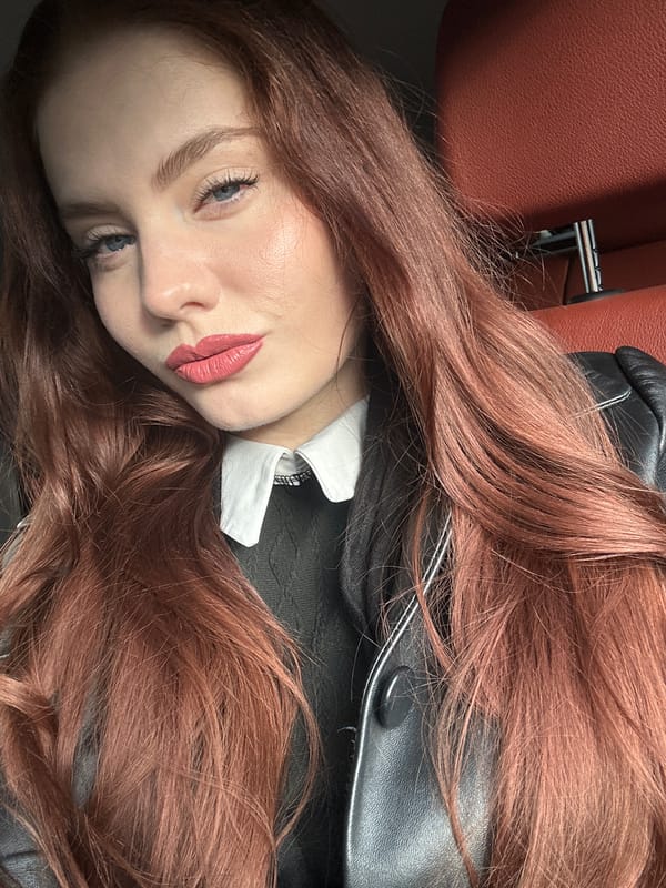 Portrait photograph captured in Riga shows young woman