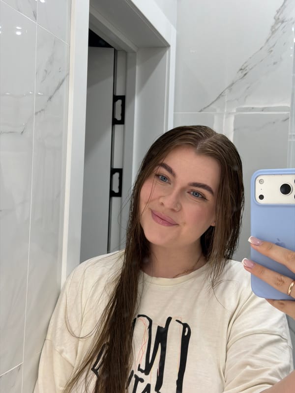 Morning bathroom routine selfies in Chaikovsky, Russia