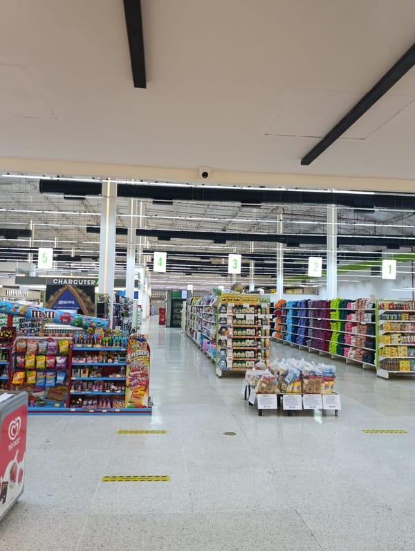 Supermarket interior documented in Porlamar, Venezuela