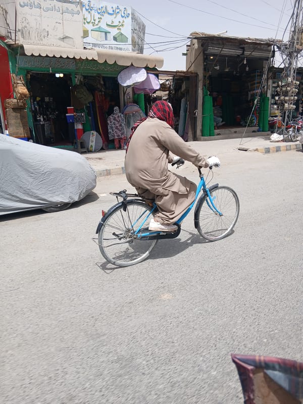 Morning street life captured in Quetta City