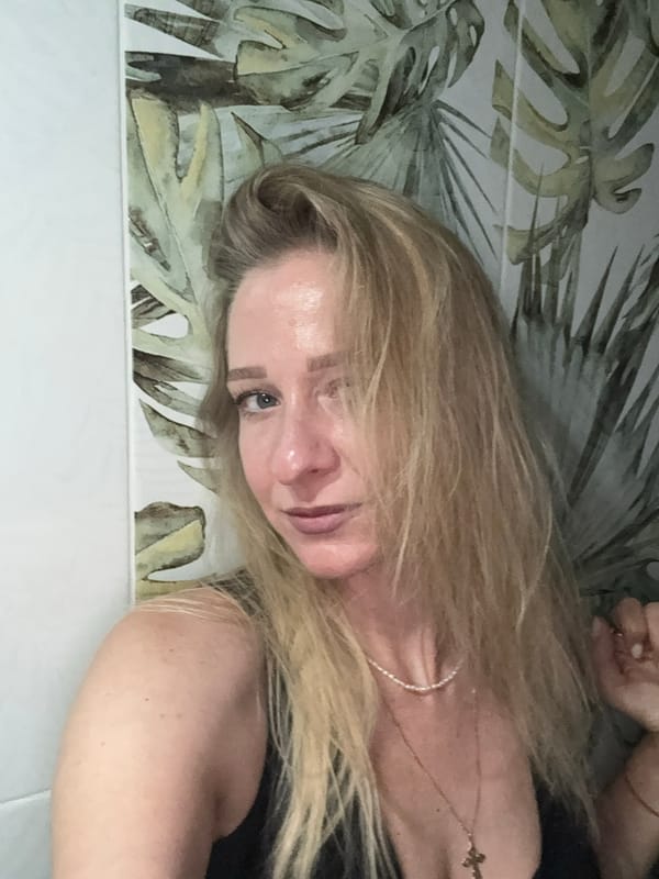 Blonde woman's morning routine and casual family moments captured