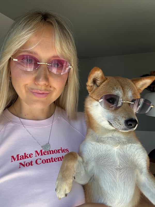 Shiba Inu and matching shades steal the show in Latvia