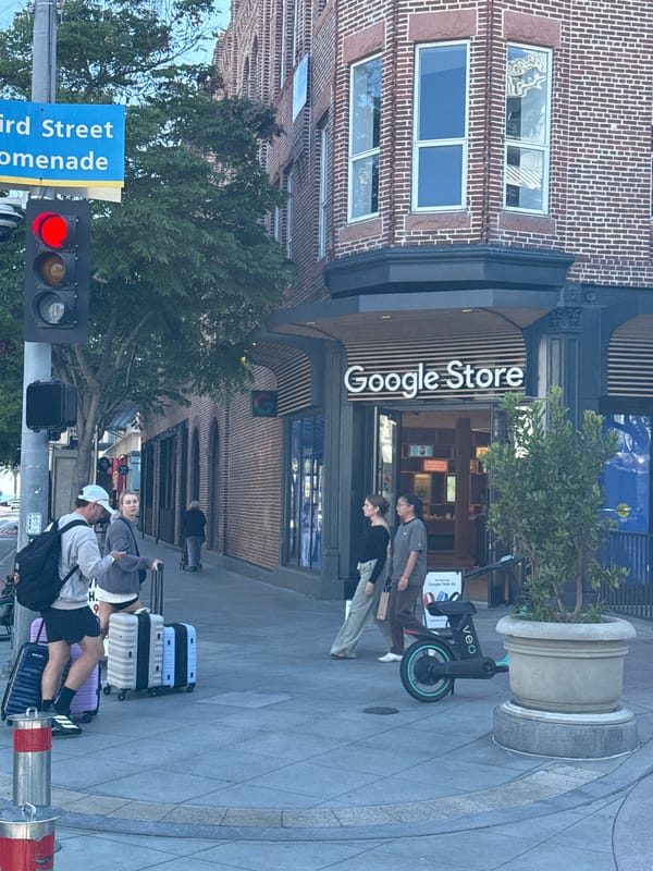 Street scene captured at Santa Monica Third Street Promenade