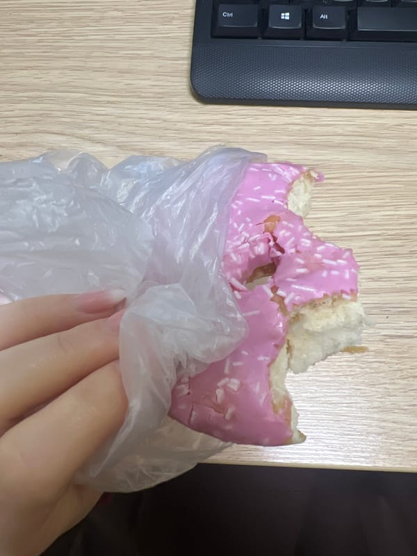 Morning snack break documented in Plovdiv workspace