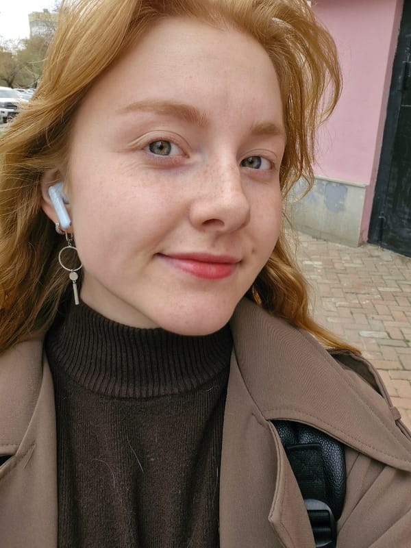 Portrait photo captured in Yekaterinburg shows freckled woman