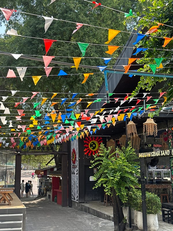 Festive decorations and coastal scenes captured in Ao Noi Na