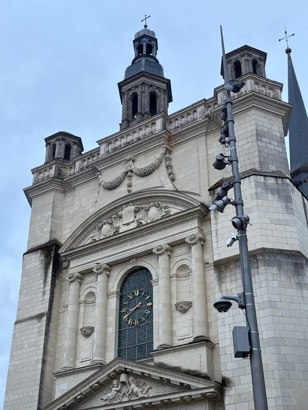 Church of Notre-Dame de Nantilly facade documented in Saumur