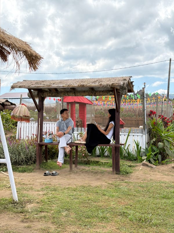 Thatched café, flower fields, and downtime in Kintamani highlands