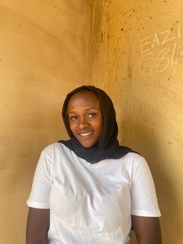 Young woman's portrait session documented in Kuru Dungus, Nigeria