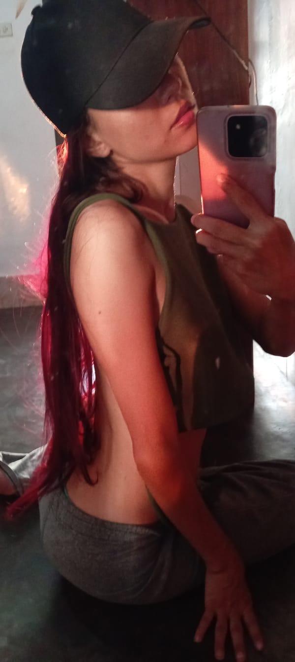 Person takes indoor selfies in Tinaquillo, Venezuela