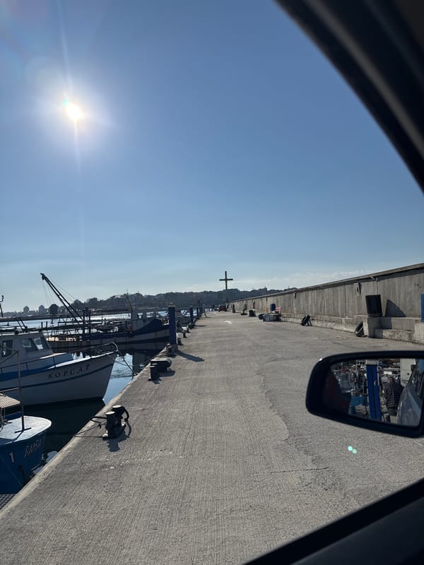 Harbor scenes documented in Nesebar, Bulgaria Monday afternoon