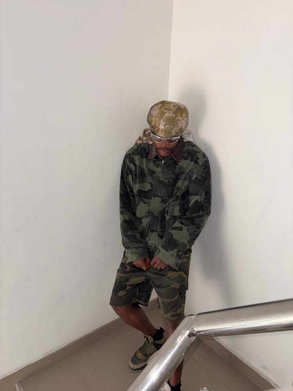 Man in camouflage clothing spotted in Igboefon, Nigeria