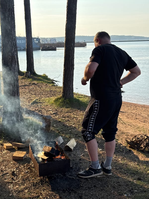 Waterfront recreation and camping activities documented across multiple locations