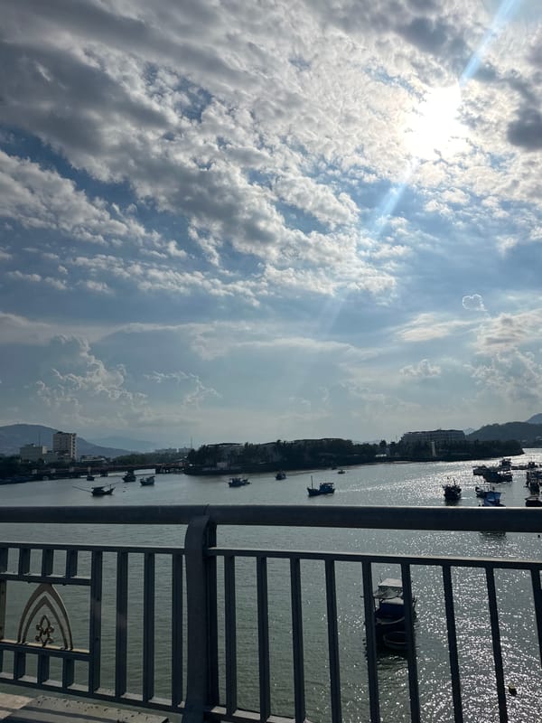 Morning street life documented in Nha Trang waterfront district