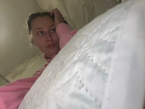 Woman photographed with toilet paper in Montenegro bathroom