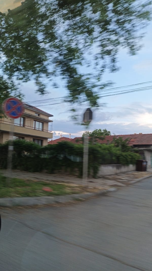 Residential street scene documented in Burgas, Bulgaria