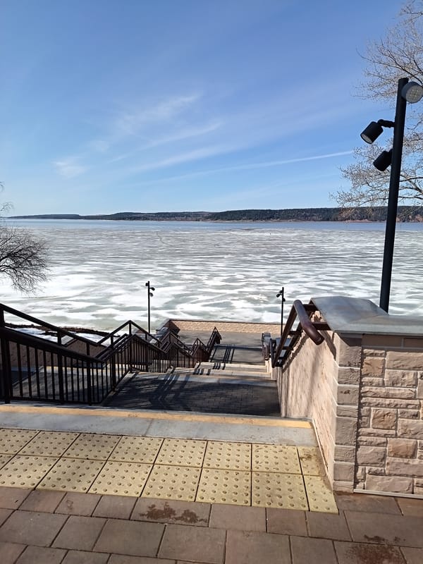 Spring thaw documented in Osa, Russia public spaces