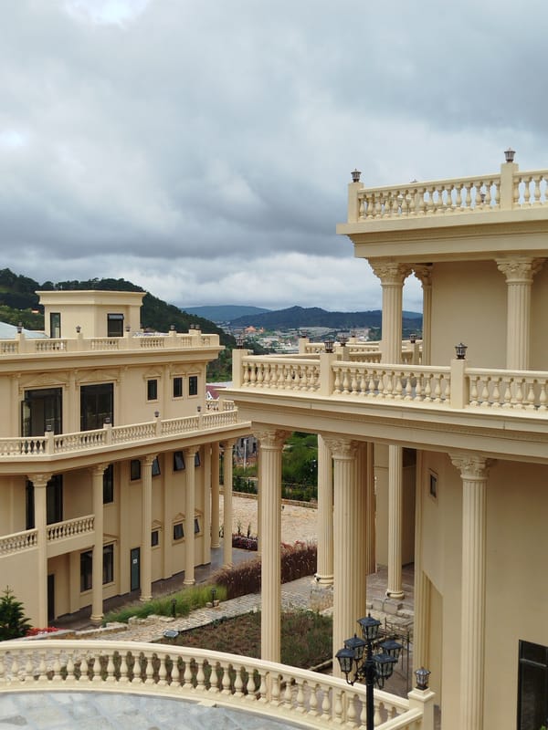 Neoclassical resort complex in the hills of Lạc Dương, Vietnam