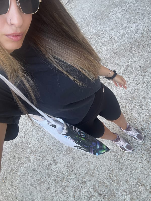 Selfie moment in Veliko Tarnovo on a summer morning