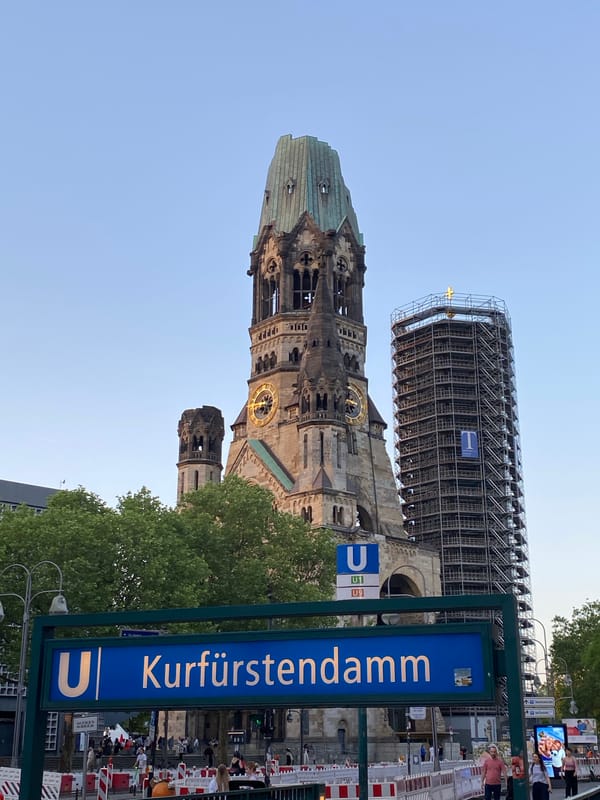 Scaffolding spotted on Kaiser Wilhelm Memorial Church in Berlin