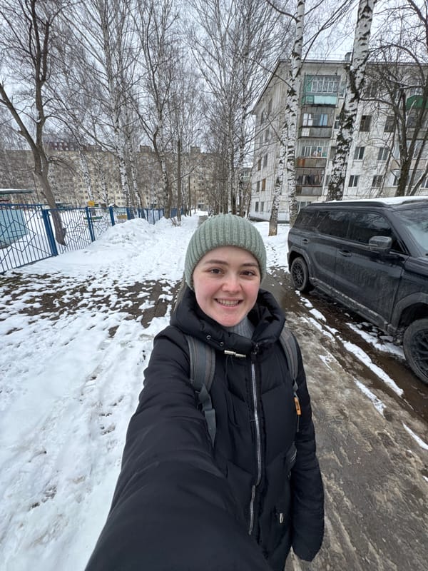 Routine winter morning activity observed across Izhevsk streets