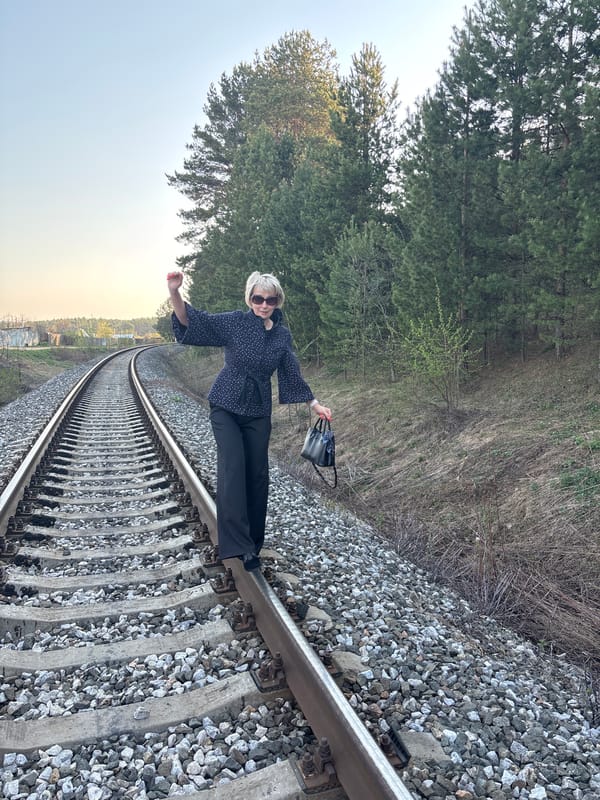 Woman observed standing on railroad tracks in Chaikovsky, Russia