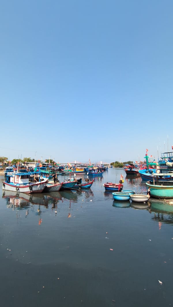 Wedding celebration held in Vietnamese coastal town harbor area