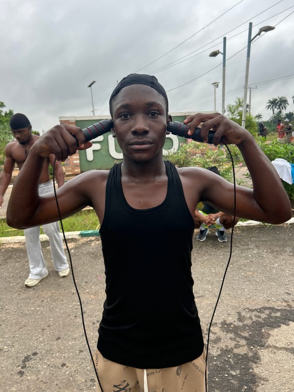 Outdoor workout session near Federal University of Technology, Ihiagwa