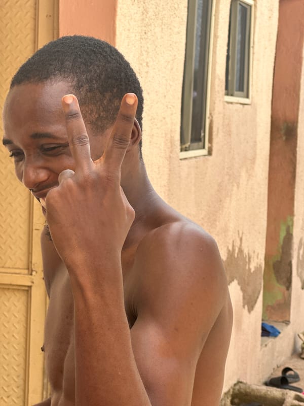Everyday life around a home in Jauro Yinu, Nigeria