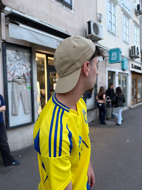 Pedestrians spotted on Rijeka streets wearing sports jerseys