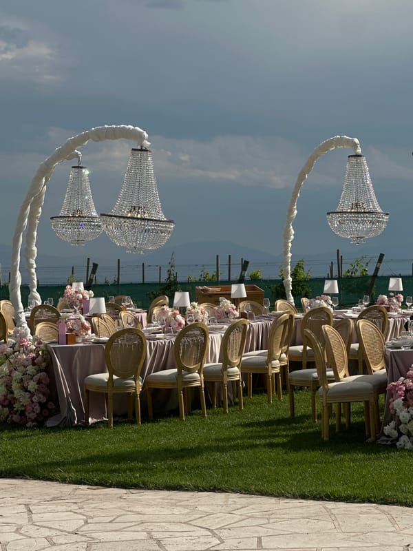 Wedding reception captured in outdoor mountain setting near Sasunik, Armenia