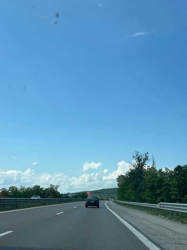 Vehicle journey documented on highway near Ihtiman, Bulgaria