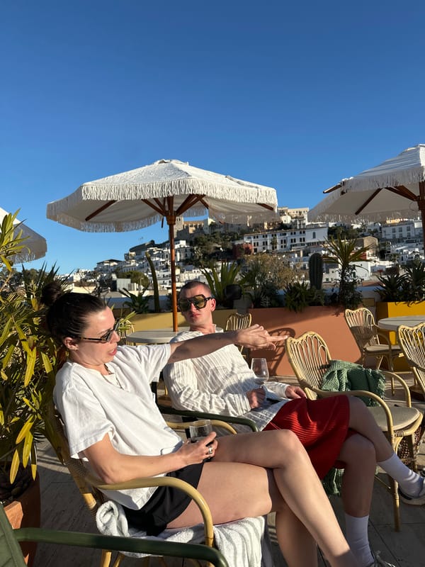 Afternoon scenes captured across Ibiza's rooftops and streets