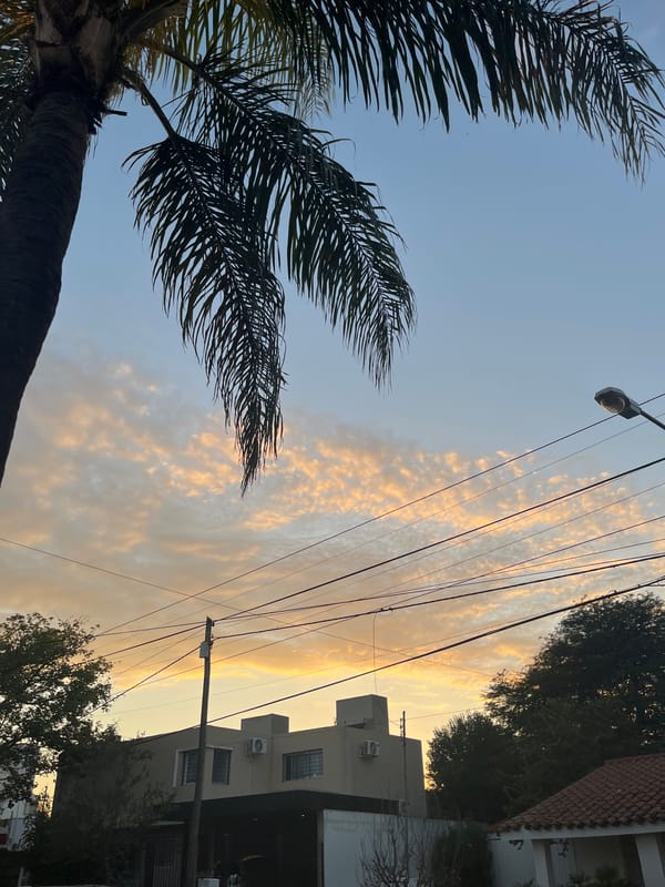 Sunrise or sunset sky photographed in Cordoba, Argentina