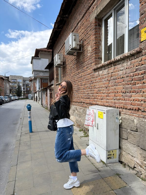Street activity documented in Panagyurishte, Bulgaria Friday morning
