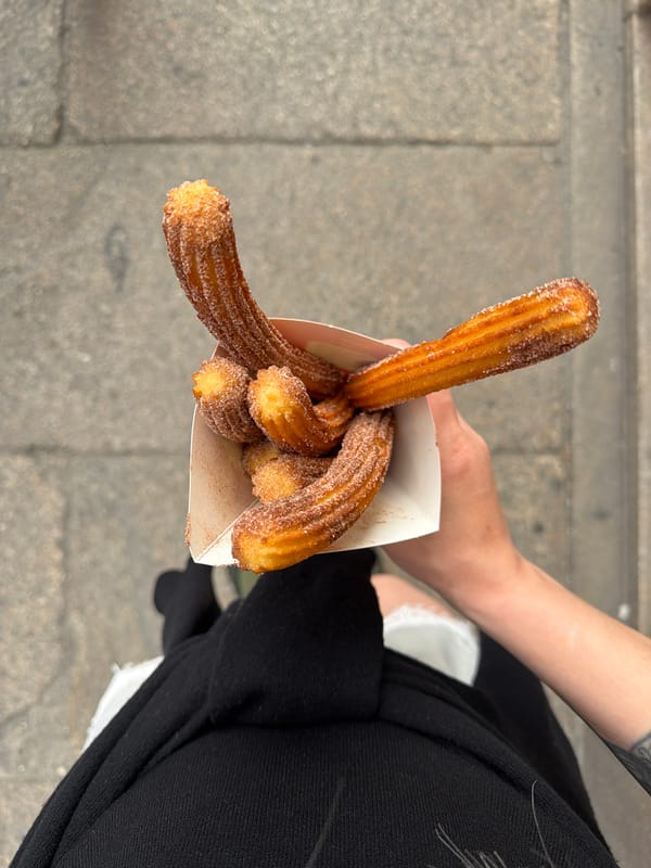 Churros and cathedral stones in Santiago de Compostela