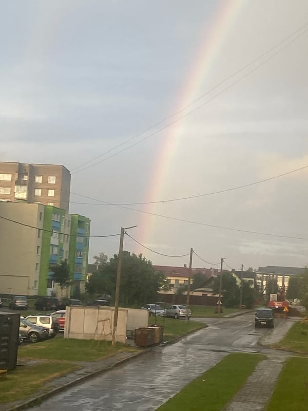 Rainy evening in Krupki, Belarus — streets, skies, and snapshots