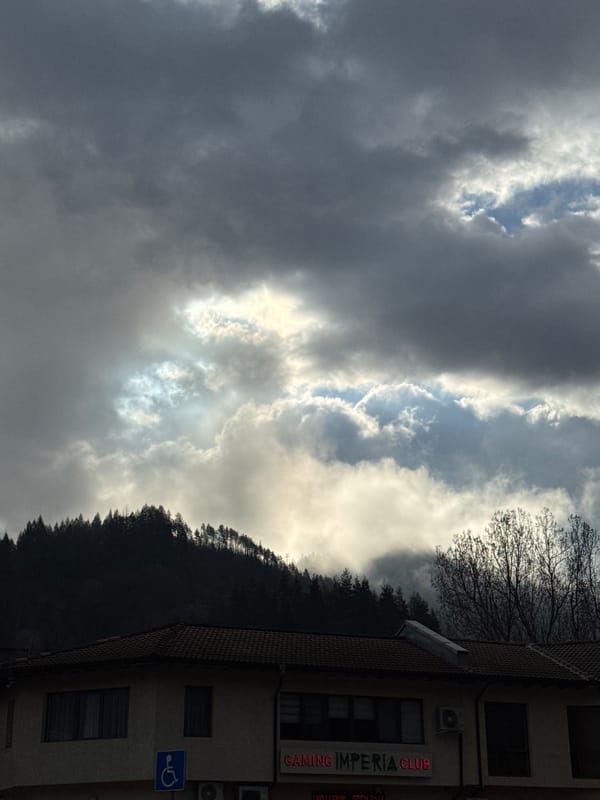 Early morning life documented across Rudozem, Bulgaria