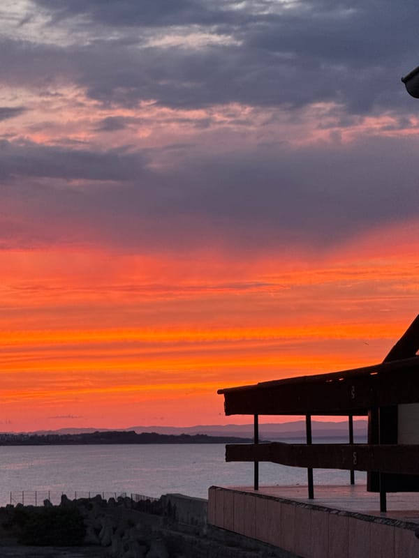 Sunset over Sozopol's Black Sea harbor, captured from all angles