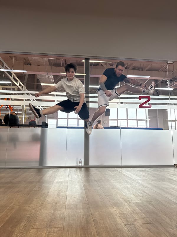 Fitness session documented at Chaikovsky gym during midday workout