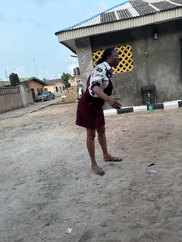 Woman dancing in residential Ajara neighborhood captures local life